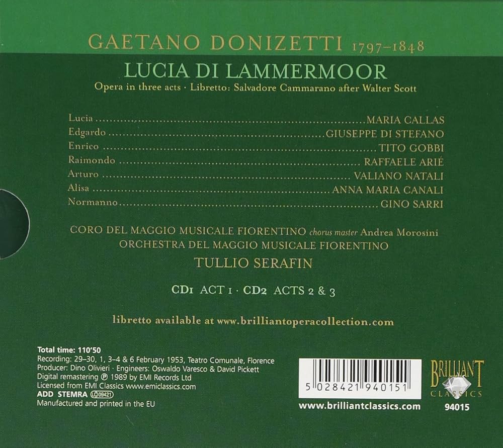 Amazon.co.jp: Donizetti: Lucia Di Lammermoor: Music